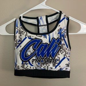 California Allstars Cheer Cali CA Bra